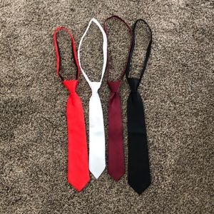 4 kids zip up ties